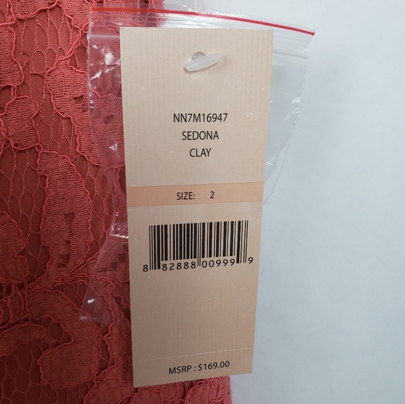 NWT Nanette Lepore Sedona Clay Lace Shirt Dress - Picture 5 of 8